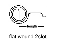 Flat Wound
                2 Slot Spring Drawing
