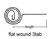 Flat Wound
                3Tab Spring Drawing