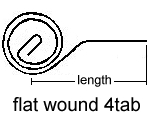 Flat Wound
                4Tab Spring Drawing